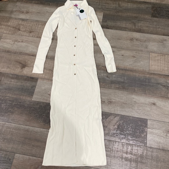 NWT GAUGE81 ribbed knit Ruby dress in ivory - Picture 4 of 8